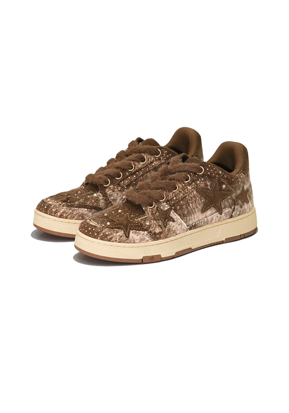 KAALIXTO丨Gradient Brown Fuzzy Star Sneaker - PSYLOS 1, KAALIXTO丨Gradient Brown Fuzzy Star Sneaker, Skate Shoes, KAALIXTO•JAPAN, PSYLOS 1